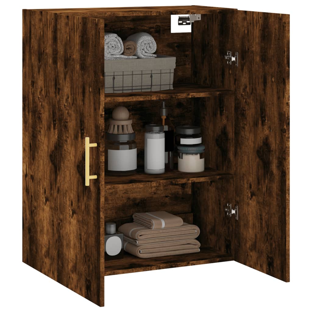Mobile a Parete Rovere Fumo 69,5x34x90 cm