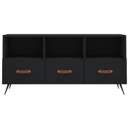 Mobile Porta TV Nero 102x36x50 cm in Legno Multistrato