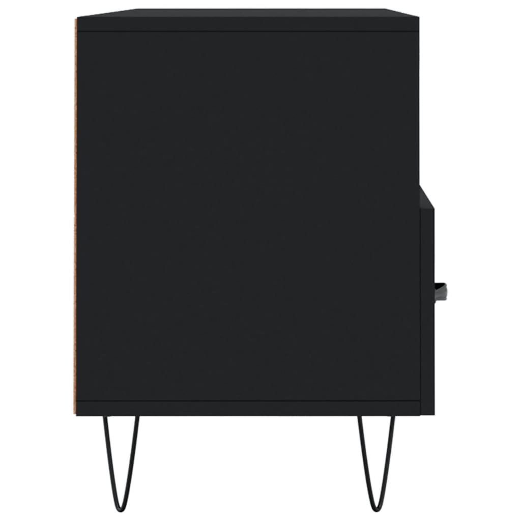 Mobile Porta TV Nero 102x36x50 cm in Legno Multistrato