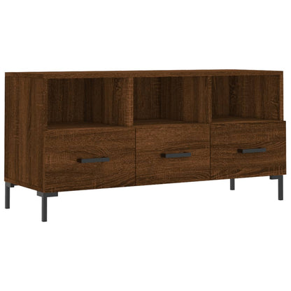 Mobile TV Rovere Marrone 102x36x50 cm in Legno Multistrato