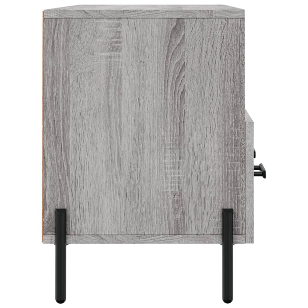 Mobile TV Grigio Sonoma 102x36x50 cm in Legno Multistrato