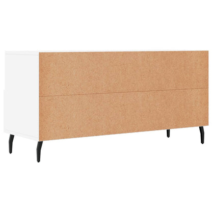 Mobile Porta TV Bianco 102x36x50 cm in Legno Multistrato