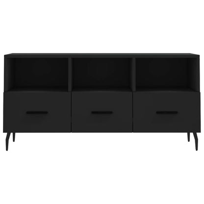 Mobile Porta TV Nero 102x36x50 cm in Legno Multistrato