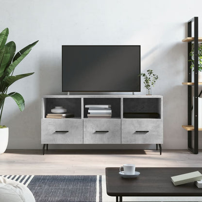 Mobile Porta TV Grigio Cemento 102x36x50 cm Legno Multistrato
