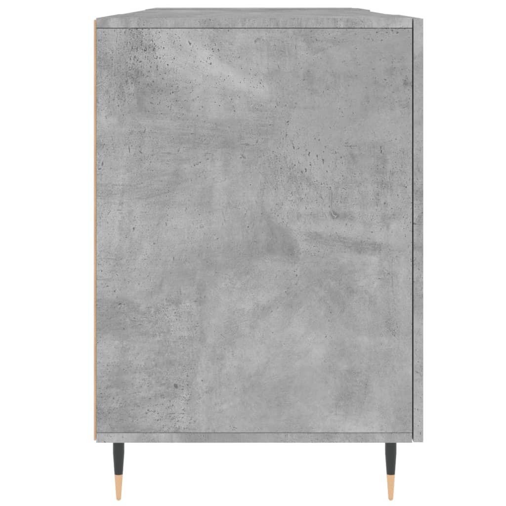 Scrivania Grigio Cemento 140x50x75 cm in Legno Multistrato