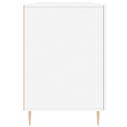 Scrivania Bianca 140x50x75 cm in Legno Multistrato
