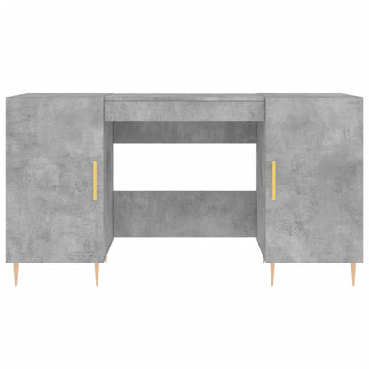 Scrivania Grigio Cemento 140x50x75 cm in Legno Multistrato - homemem39