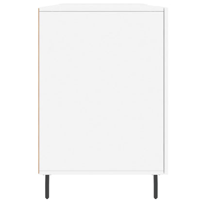 Scrivania Bianca 140x50x75 cm in Legno Multistrato - homemem39