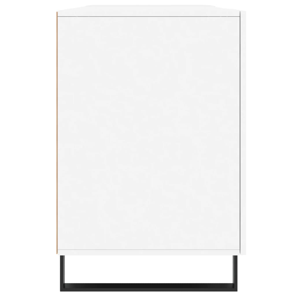 Scrivania Bianca 140x50x75 cm in Legno Multistrato