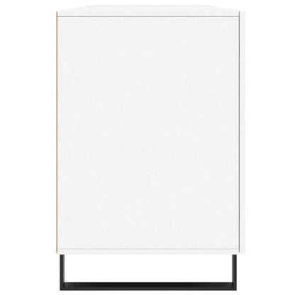 Scrivania Bianca 140x50x75 cm in Legno Multistrato