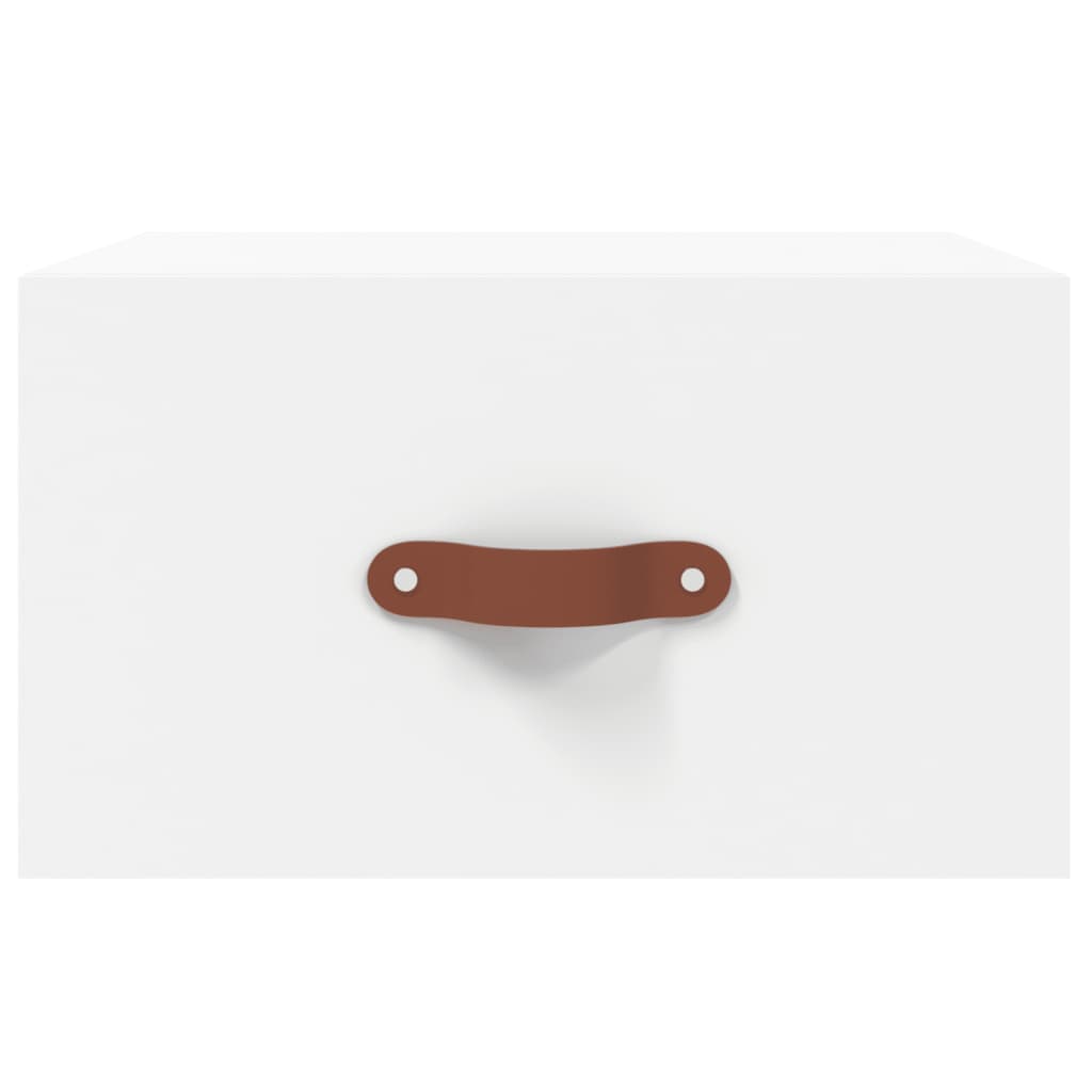 Comodino a Muro Bianco 35x35x20 cm | homemem39