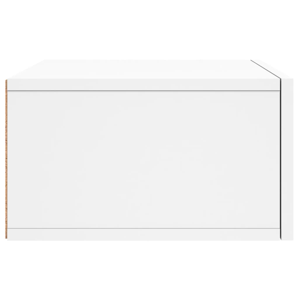 Comodino a Muro Bianco 35x35x20 cm | homemem39
