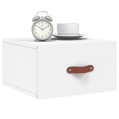 Comodini a Muro 2 pz Bianchi 35x35x20 cm | homemem39
