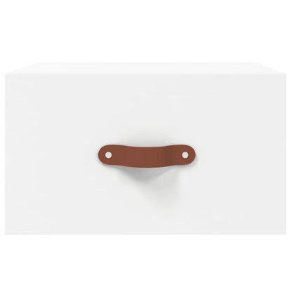 Comodini a Muro 2 pz Bianchi 35x35x20 cm | homemem39