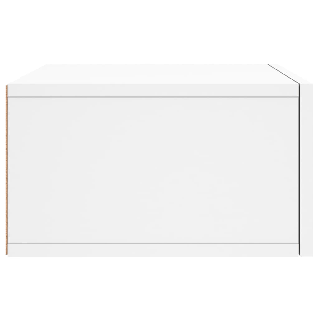 Comodini a Muro 2 pz Bianchi 35x35x20 cm