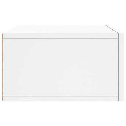 Comodini a Muro 2 pz Bianchi 35x35x20 cm