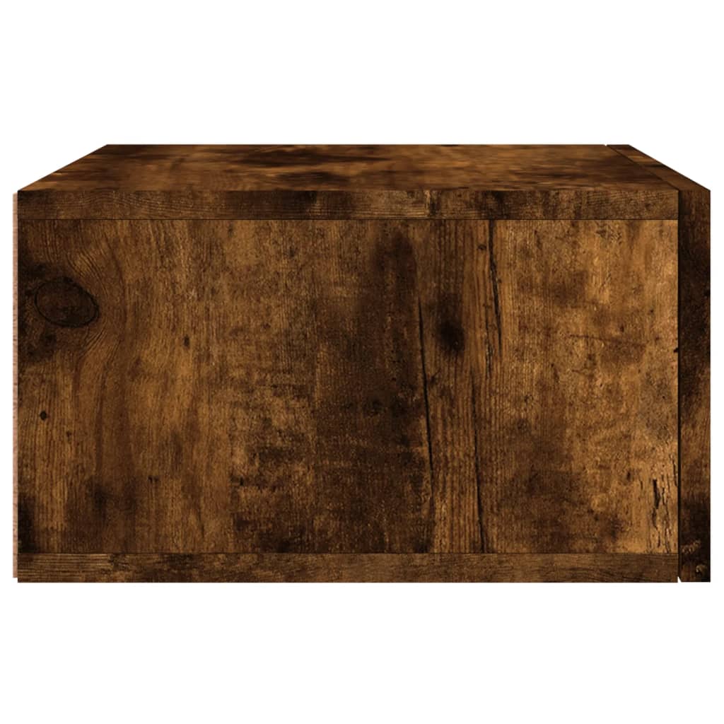 Comodini a Muro 2 pz Rovere Fumo 35x35x20 cm | homemem39