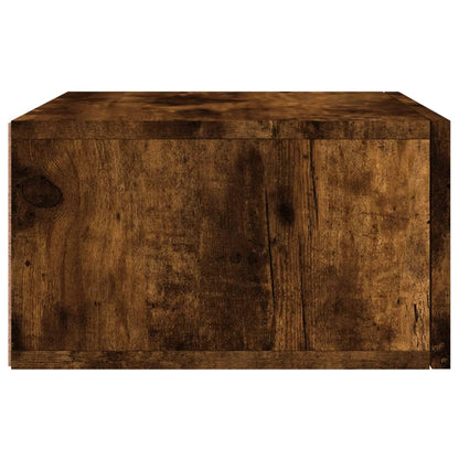 Comodini a Muro 2 pz Rovere Fumo 35x35x20 cm | homemem39