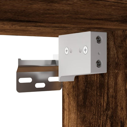 Comodini a Muro 2 pz Rovere Fumo 35x35x20 cm | homemem39
