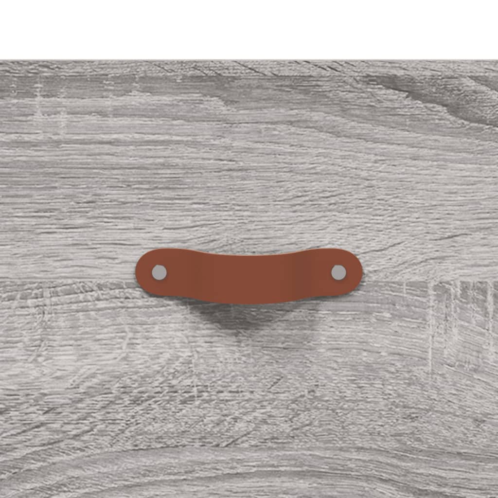 Comodino a Muro Grigio Sonoma 35x35x20 cm | homemem39