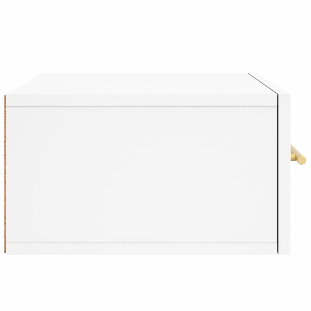 White Wall Bedside Table 35x35x20 cm