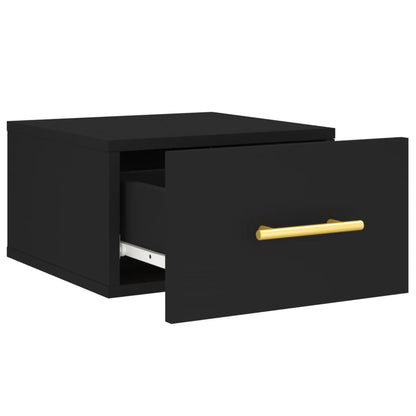 Wall-mounted bedside tables 2 pcs Black 35x35x20 cm