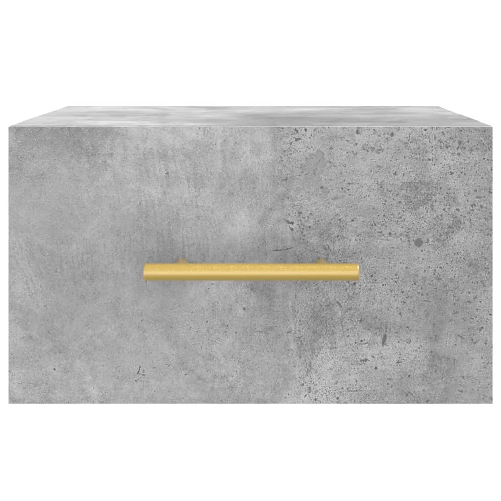 Comodini a Muro 2 pz Grigio Cemento 35x35x20 cm | homemem39