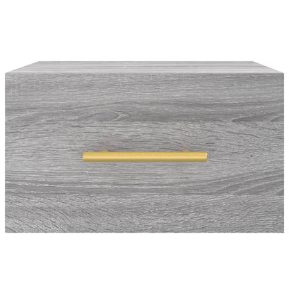 Comodino a Muro Grigio Sonoma 35x35x20 cm | homemem39