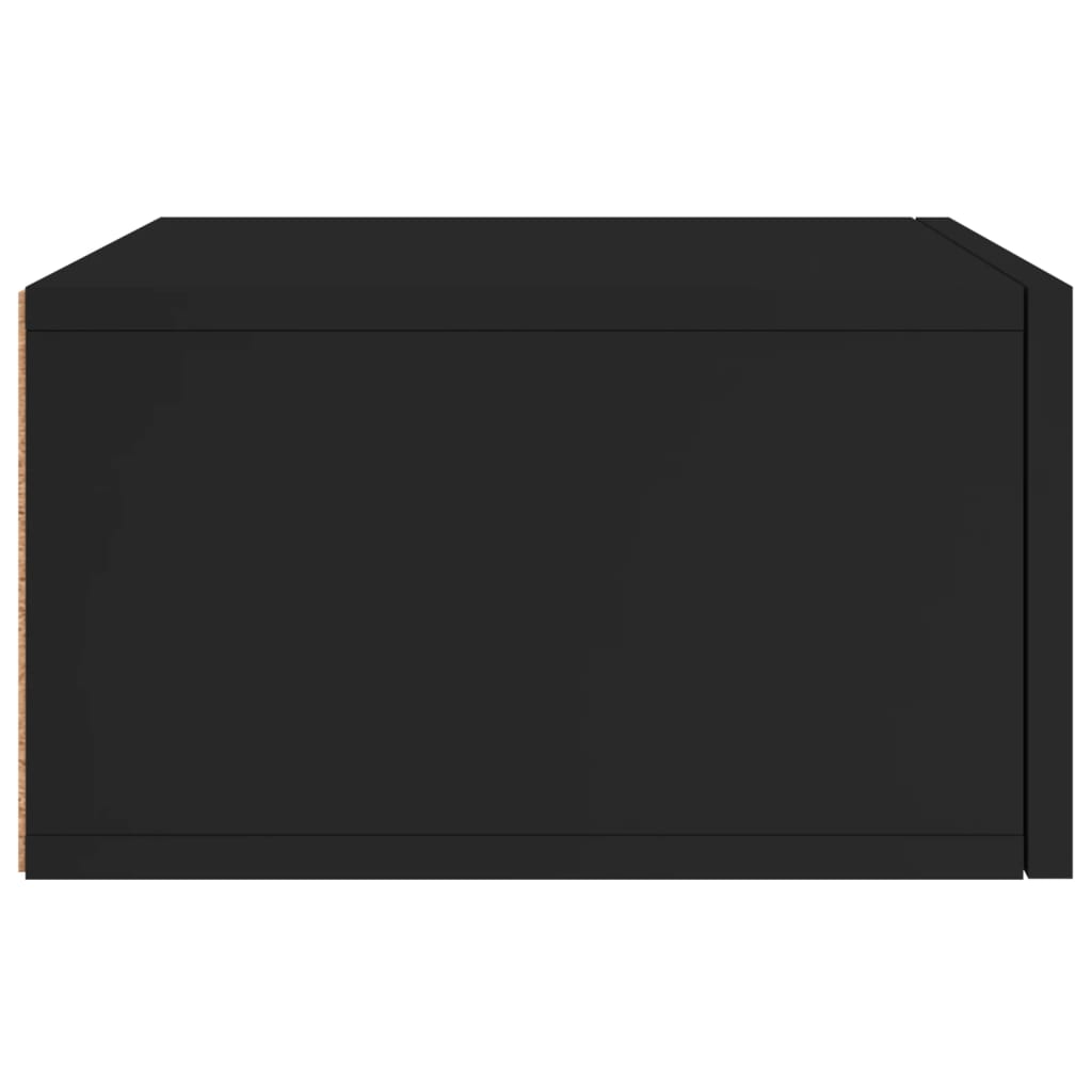 Black Wall Bedside Table 35x35x20 cm
