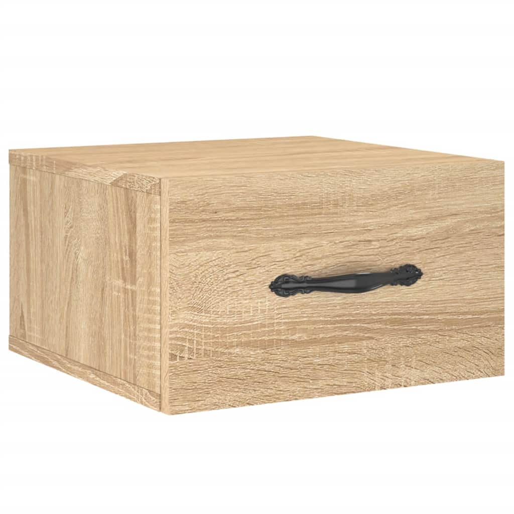 Comodino a Muro Rovere Sonoma 35x35x20 cm | homemem39