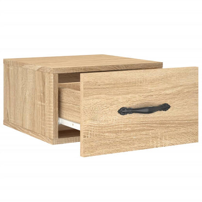 Comodino a Muro Rovere Sonoma 35x35x20 cm | homemem39
