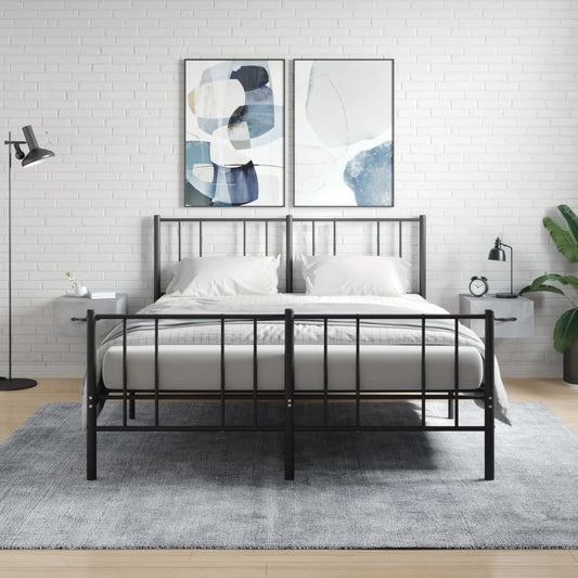 Comodini a Muro 2 pz Grigio Cemento 35x35x20 cm | homemem39