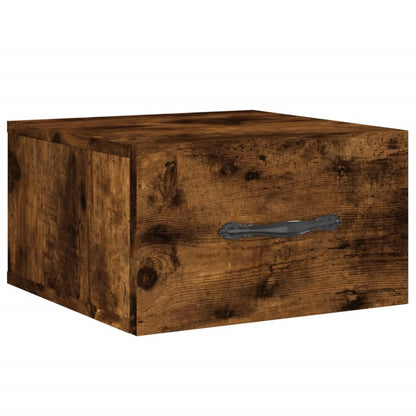 Comodino a Muro Rovere Fumo 35x35x20 cm | homemem39