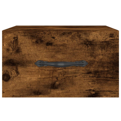 Comodini a Muro 2 pz Rovere Fumo 35x35x20 cm | homemem39