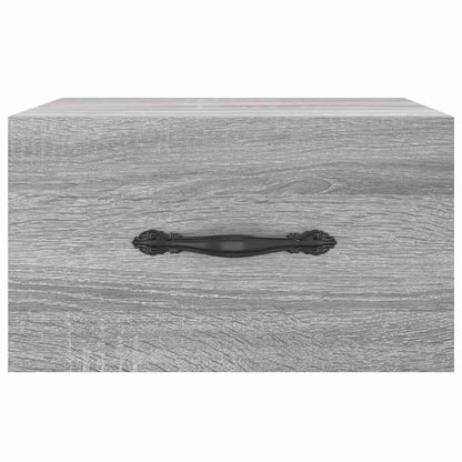 Comodino a Muro Grigio Sonoma 35x35x20 cm | homemem39