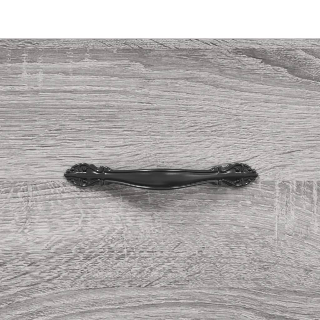 Comodini a Muro 2 pz Grigio Sonoma 35x35x20 cm | homemem39