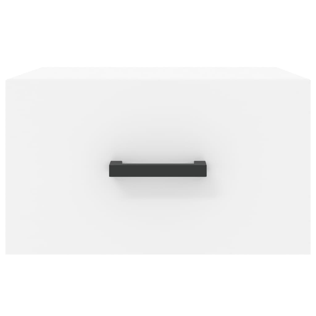 Comodino a Muro Bianco 35x35x20 cm | homemem39