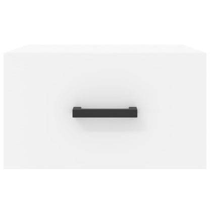 Comodino a Muro Bianco 35x35x20 cm | homemem39