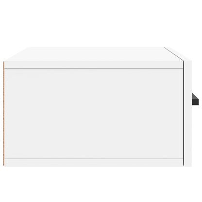 Comodino a Muro Bianco 35x35x20 cm | homemem39