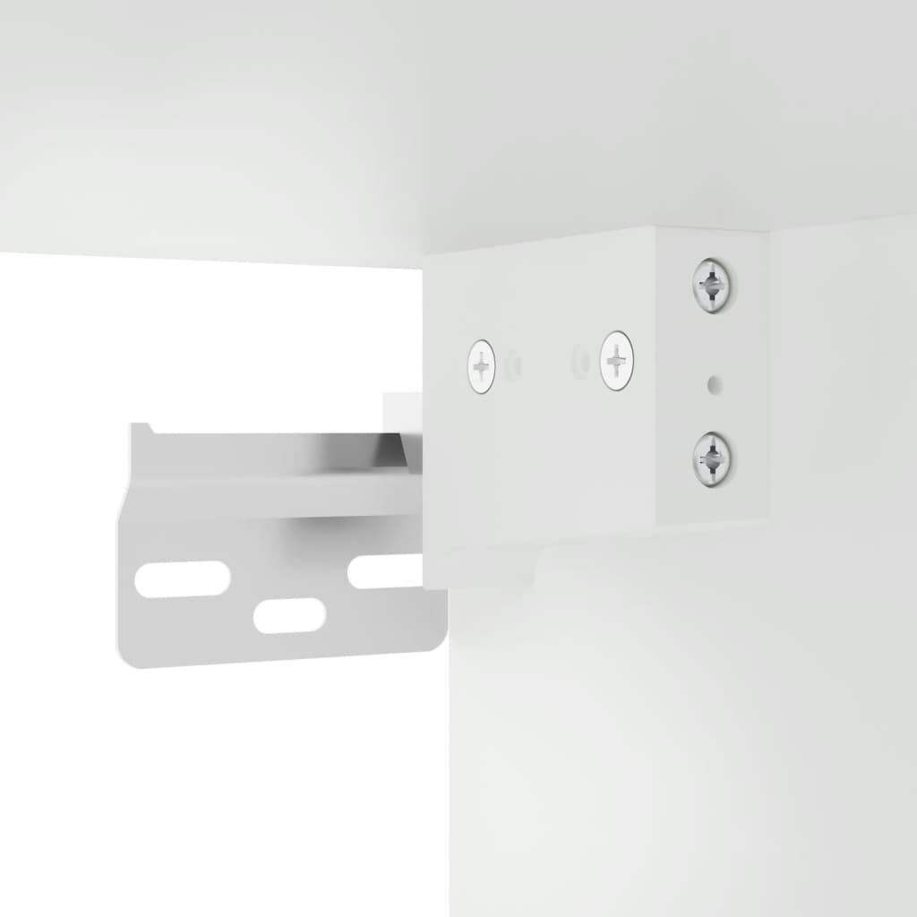 Comodino a Muro Bianco 35x35x20 cm | homemem39