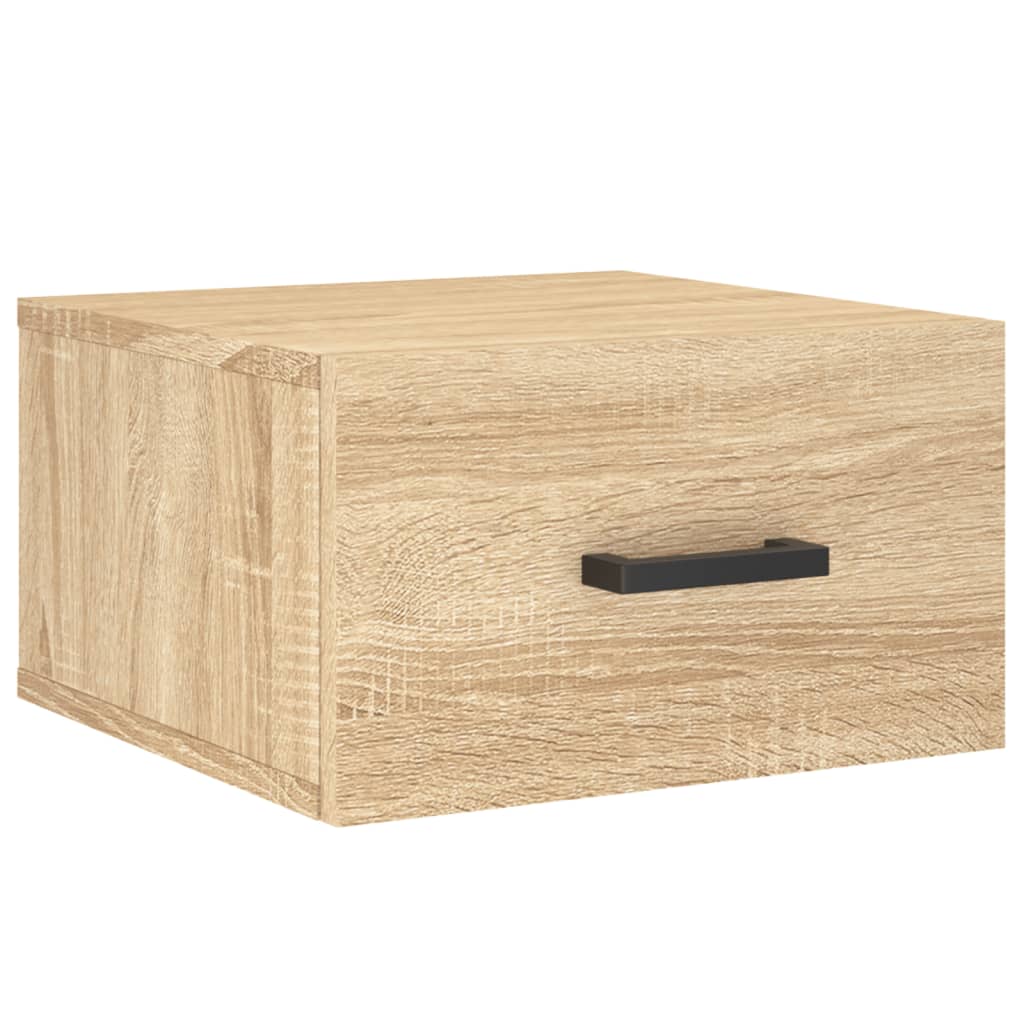 Comodino a Muro Rovere Sonoma 35x35x20 cm