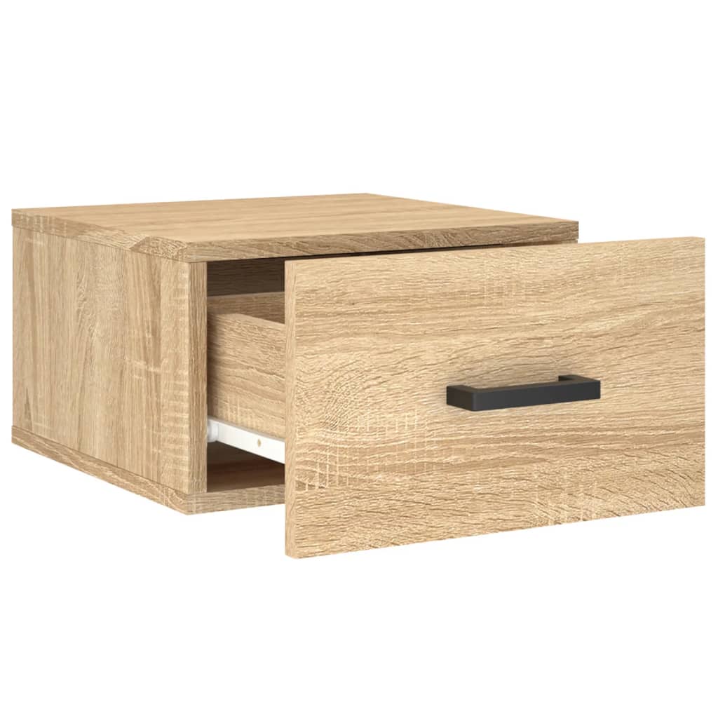 Comodino a Muro Rovere Sonoma 35x35x20 cm | homemem39