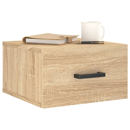 Comodini a Muro 2 pz Rovere Sonoma 35x35x20 cm