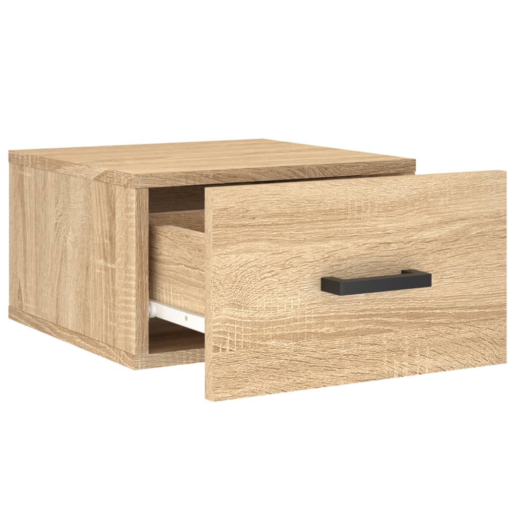 Comodini a Muro 2 pz Rovere Sonoma 35x35x20 cm | homemem39