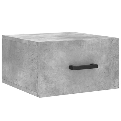 Comodini a Muro 2 pz Grigio Cemento 35x35x20 cm | homemem39