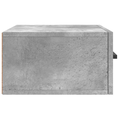 Comodini a Muro 2 pz Grigio Cemento 35x35x20 cm | homemem39