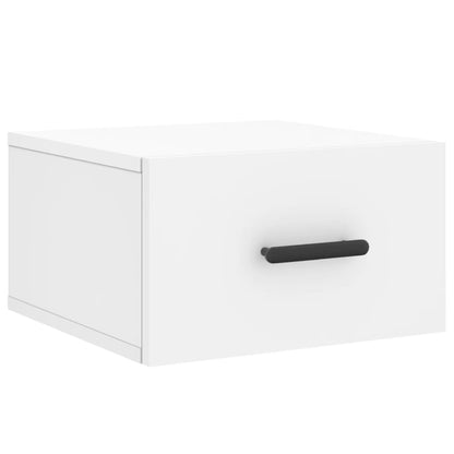 Comodino a Muro Bianco 35x35x20 cm | homemem39
