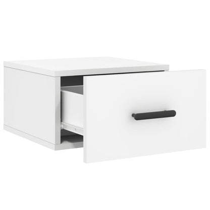 Comodino a Muro Bianco 35x35x20 cm | homemem39