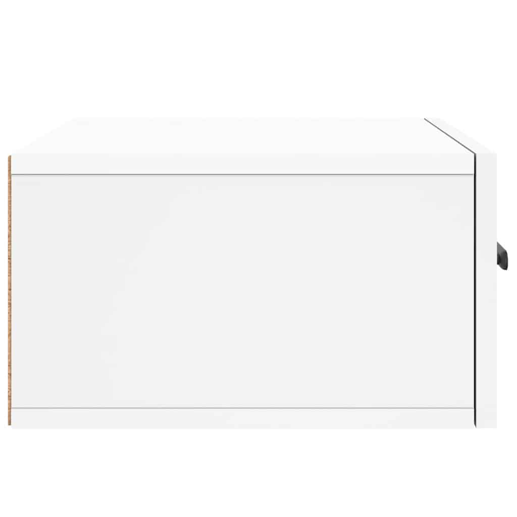 Comodini a Muro 2 pz Bianchi 35x35x20 cm