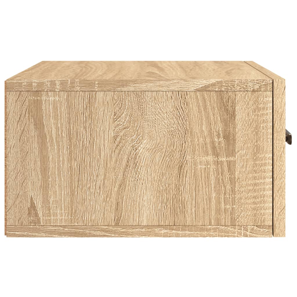 Comodino a Muro Rovere Sonoma 35x35x20 cm | homemem39